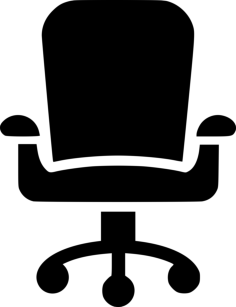 Office Chair Line Art Svg Vector, Free Vectors File